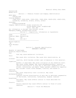 Material Safety Data Sheet Acetanilide MSDS# 00115 Section 1