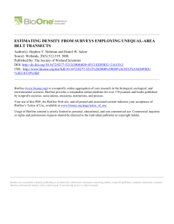 estimating density from surveys employing unequal