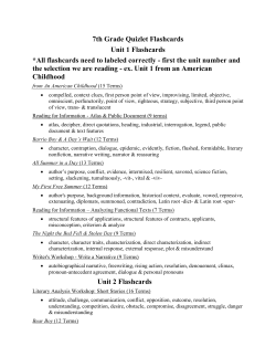 7th Grade Quizlet Flashcards Unit 1 Flashcards *All flashcards need