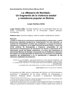 La &laquo;Masacre de Navidad&raquo;. Un fragmento de la