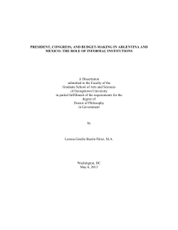 Presidents and budget-making in Argentina and Mexico