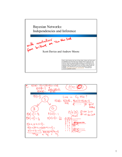 Bayesian Networks: Independencies and Inference