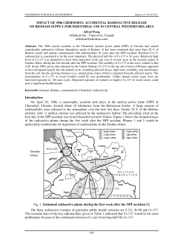 IMPACT OF 1986 CHERNOBYL ACCIDENTAL RADIOACTIVE