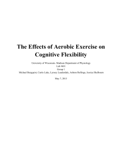 The Effects of Aerobic Exercise on Cognitive Flexibility