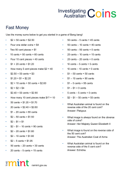 Fast Money - Royal Australian Mint