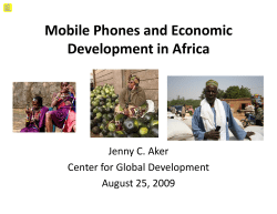 Mobile Phones And Economic Development In Africa