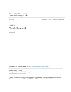 Teddy Roosevelt - ScholarWorks@GVSU