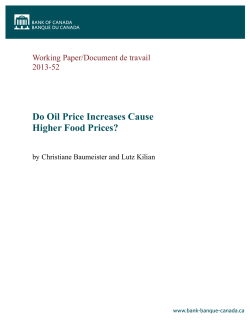 Do Oil Price Increases Cause Higher Food Prices?