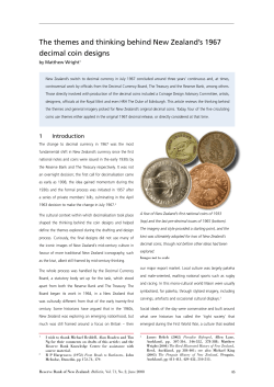 The themes and thinking behind New Zealand`s 1967 decimal coin