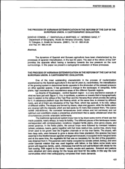 The Process of Agrarian Extensification in the Reform of the CAP in