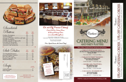 Side Dishes Sandwich Platters Soups