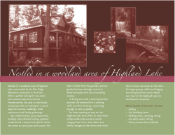 Nestled in a woodland area of Highland Lake