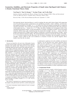 Geometries, Stabilities, and Electronic Properties of Small Anion Mg