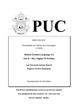 Nested Context Language 3.0 Part 8 &ndash; NCL Digital TV Profiles