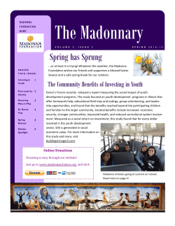Spring has Sprung - Madonna Foundation
