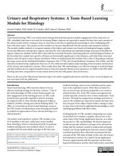 Urinary and Respiratory Systems: A Team