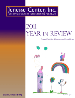 2011 Year in Review - Jenesse Center Inc.
