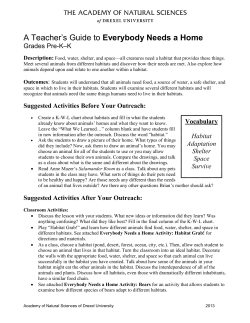 Teacher`s Guide - Academy of Natural Sciences of Drexel University