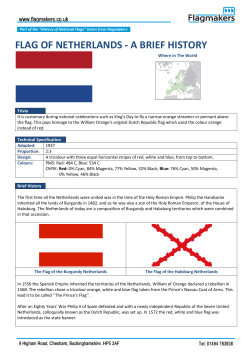 History of the Netherlands Flag