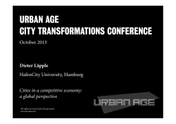 urban age city transformations conference