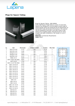 Plugs for Square Tubing