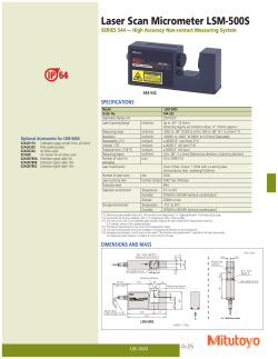 Laser Scan Micrometer LSM-500S - MSI