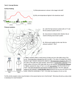Test 2 Concept Review Surface Heating: 1.) What phenomenon is