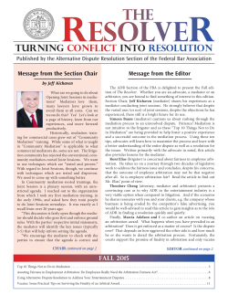 Fall 2015 - Federal Bar Association