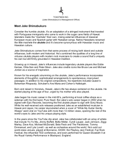 Meet Jake Shimabukuro