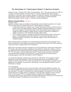 The Advantages of a “Spectrogram Display”