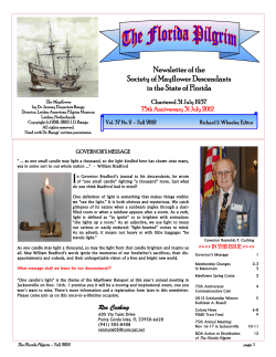 Florida Pilgrim - Volume 37, Issue 2, Fall 2012