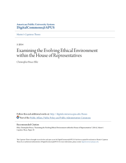 Examining the Evolving Ethical Environment within the House of