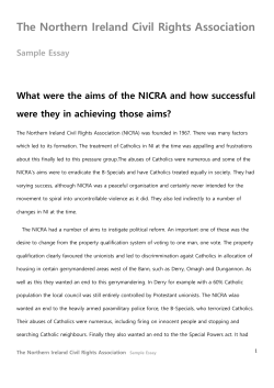 The Northern Ireland Civil Rights Association