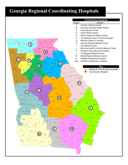 Georgia Regional Coordinating Hospitals