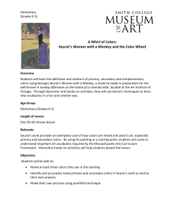 Seurat`s Woman with a Monkey