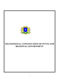 Puntland Constitution
