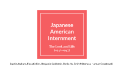 Look at Life of Japanese Internment in the US