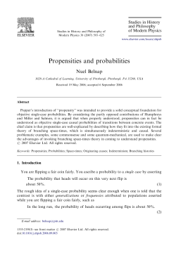 Propensities and probabilities