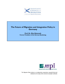The Future of Migration and Integration Policy in Germany