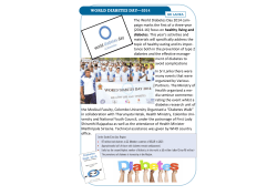 WORLD DIABETES DAY—2014 In Sri Lanka there were many