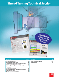 Thread Turning - Carmex Precision Tools