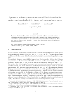 Symmetric and non-symmetric variants of Nitsche`s method for