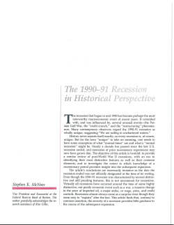 The 1990- 91 Recession in Historical Perspective