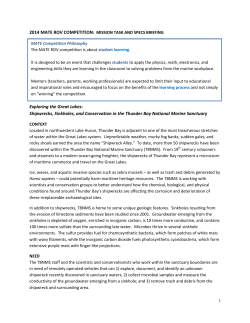 Exploring the Great Lakes: Shipwrecks, Sinkholes, and