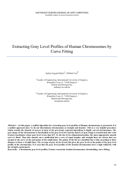 Extracting Gray Level Profiles of Human Chromosomes by Curve