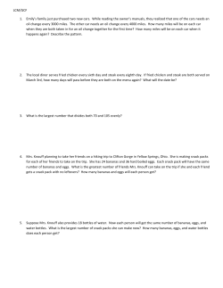 LCM/GCF 1. Emily`s family just purchased two new cars. While