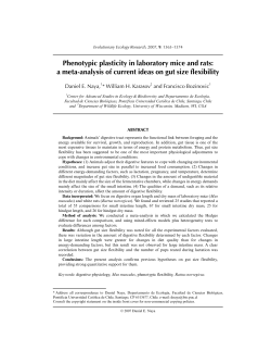 Phenotypic plasticity in laboratory mice and rats: a meta