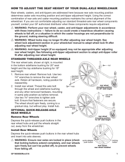 how to adjust the seat height of your dual-axle - Graham