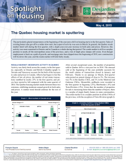 The Quebec housing market is sputtering