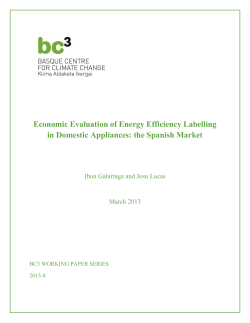 this working paper - BC3 Basque Centre for Climate